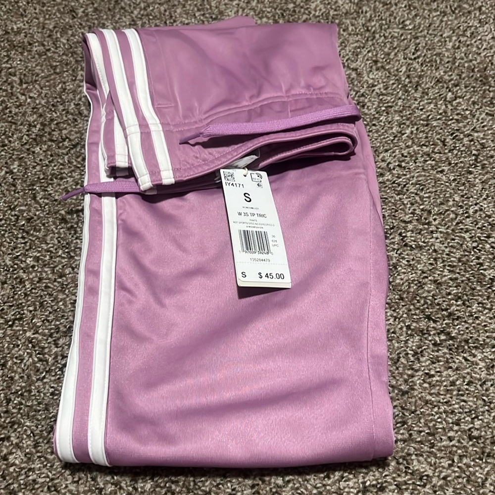 2 PIECE SET - NWT Adidas Women’s 3 Stripes Tricot Tracksuit - Picture 4 of 5